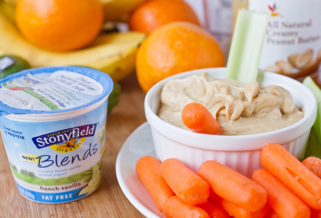 Fruity Peanut Butter Yogurt Dip Yogurt