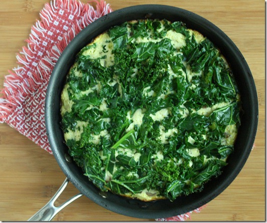 Stovetop-Kale-And-Mushroom-Frittata-Pan