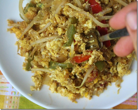 fried-quinoa-fork