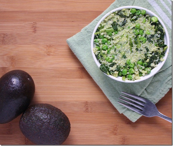 Green-Vegetable-Quinoa-with-avocadoes