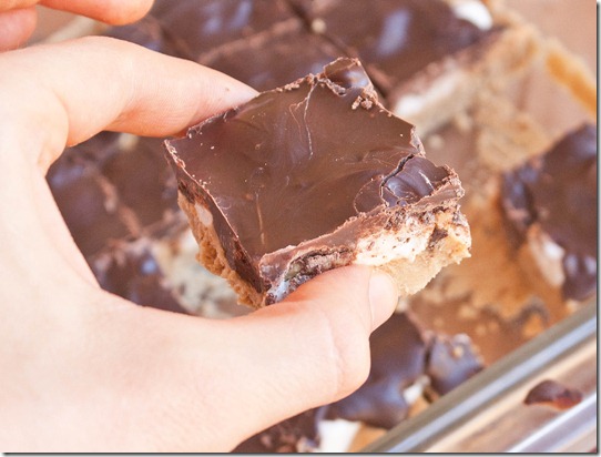 no-bake-peanut-butter-smores-bars-hand