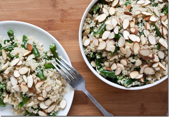 green-bean-almondine-quinoa-plated