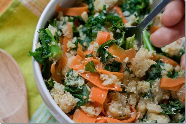 tangy-kale-and-carrot-quinoa-fork