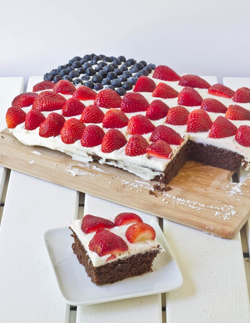 Gluten-Free Chocolate Flag Cake