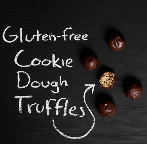 Gluten Free Cookie Dough Truffles Chalkboard