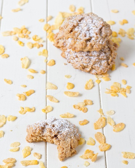 Peanut Butter Corn Flakes Cookies Bite