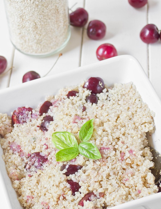 Cherry Basil Quinoa Yield