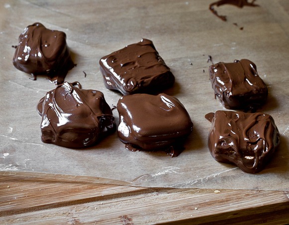 Chocolate Covered S'mores Drying