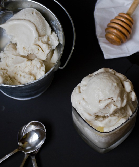 Honey Ginger Ice Cream Serving