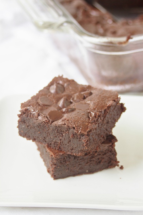 almond flour brownies stack 2