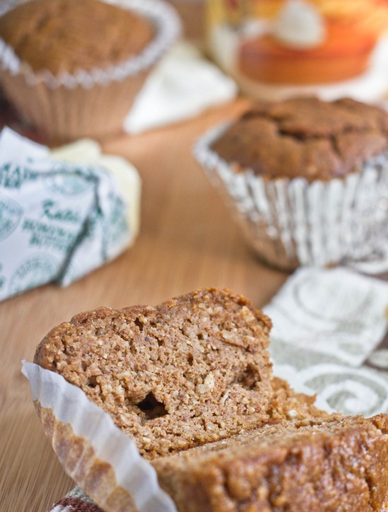 Grain-Free Pumpkin Muffins Sliced