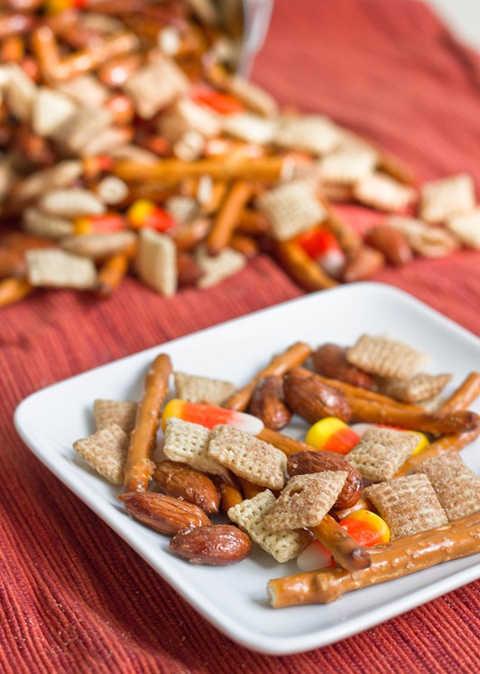 Salty-Sweet Halloween Chex Mix