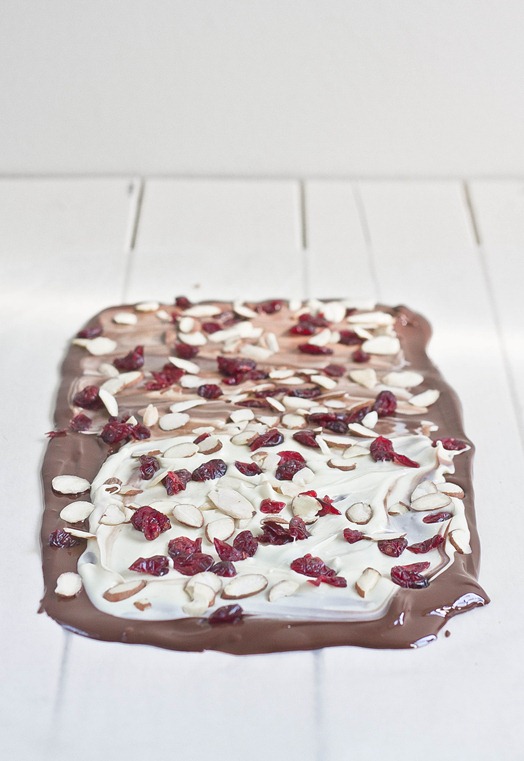 White Chocolate Cherry Almond Bark Yield