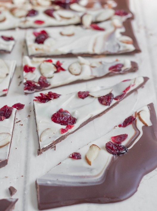 White Chocolate Cherry Almond Bark