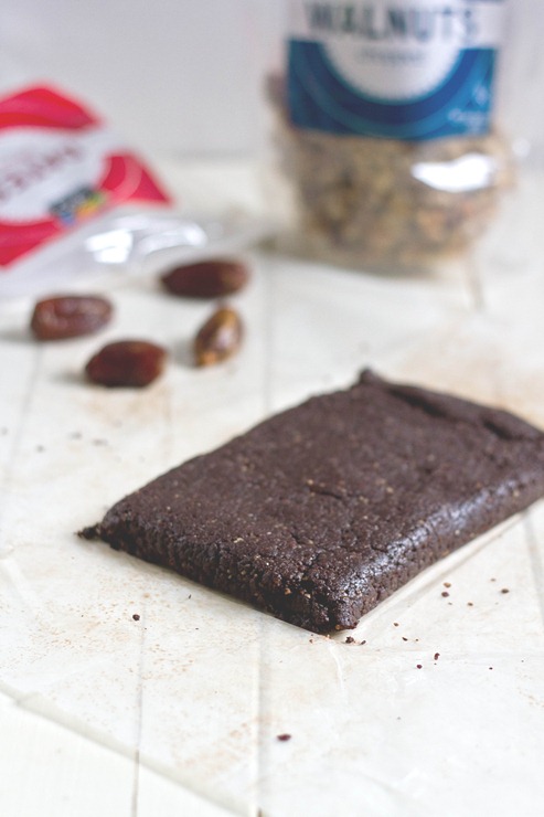 Raw Walnut Brownies Block