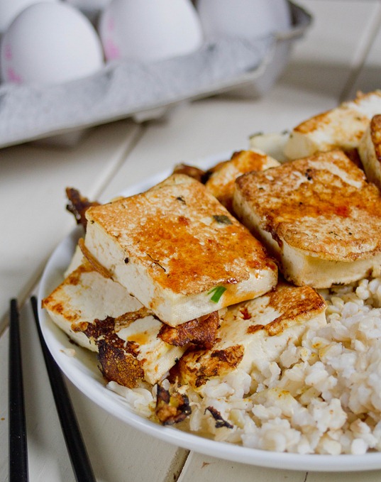 egg-battered tofu