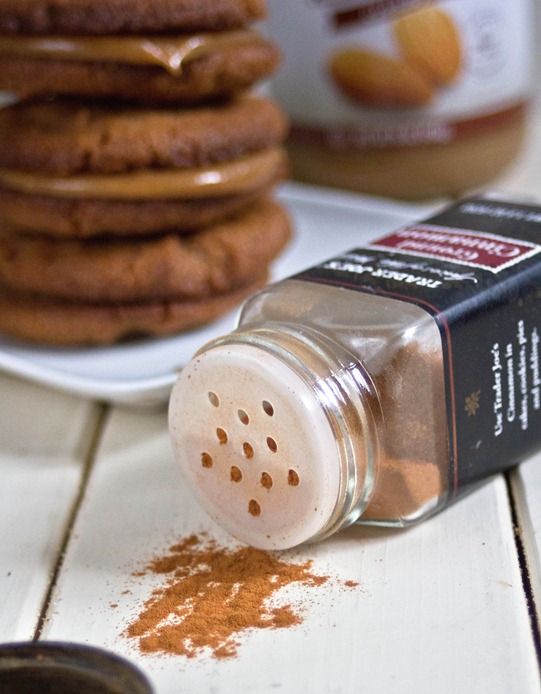 Maple Almond Butter Sandwich Cookies Cinnamon