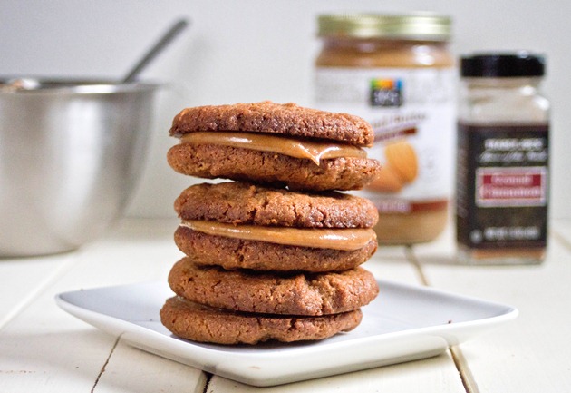 Maple Almond Butter Sandwich Cookies Wide