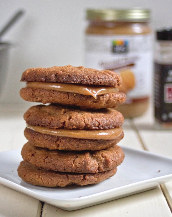 Maple Almond Butter Sandwich Cookies