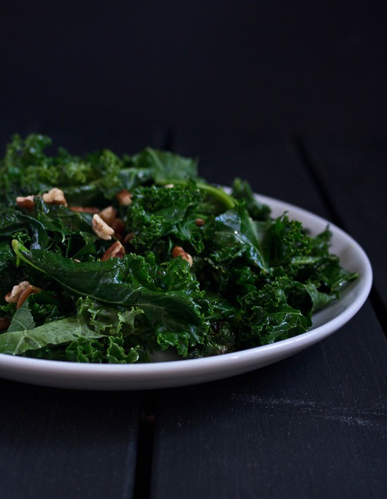 Sautéed Kale with Pecans