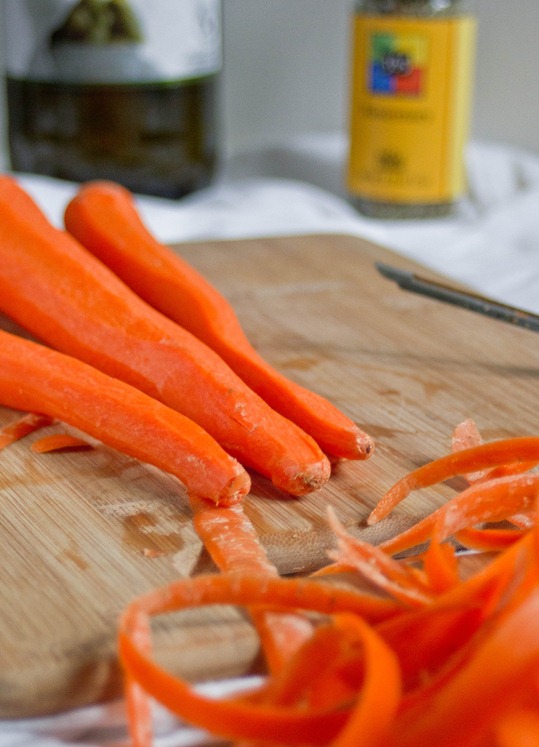 Vanilla Rosemary Carrots Prep