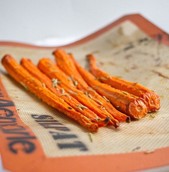 Vanilla Rosemary Carrots Roasted