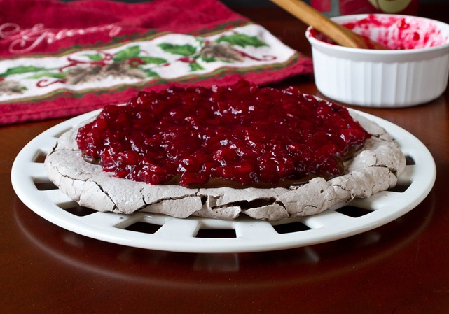 Chocolate Cranberry Pavlova Cranberry Sauce