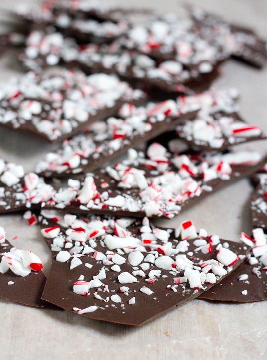 Dark Chocolate Peppermint Bark Yield