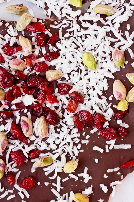 Coconut Pistachio Bark Overhead