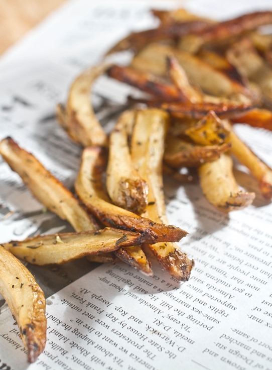 Balsamic Herb Oven Fries Done