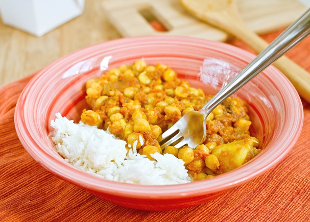 Chana Masala Serving