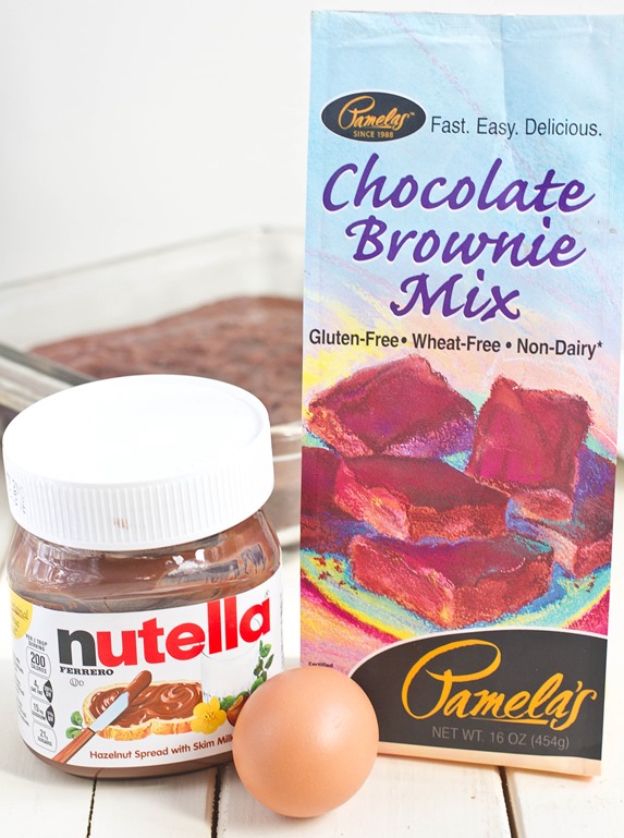 Easy Nutella Brownies Ingredients