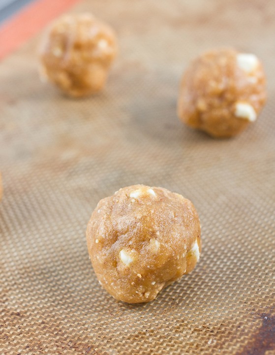 White Chocolate Peanut Butter Cookies Dough