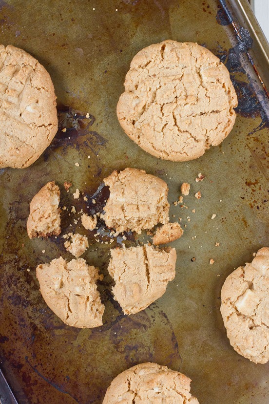 White Chocolate Peanut Butter Cookies