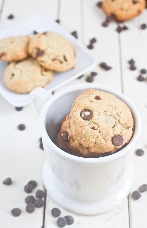 Almond Flour Chocolate Chip Cookies Cup