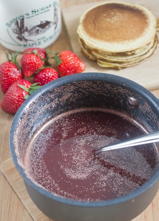 Homemade Strawberry Syrup Boiled