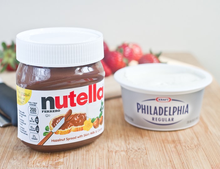 Nutella Cheesecake Strawberries Ingredients