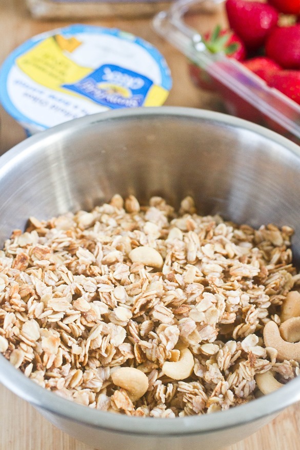 Strawberry Cashew Granola Yield