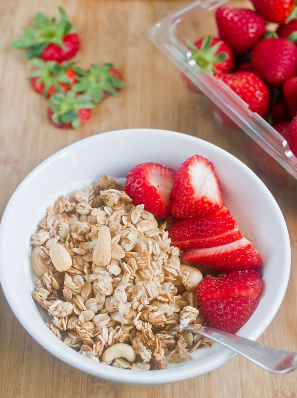 Strawberry Cashew Granola