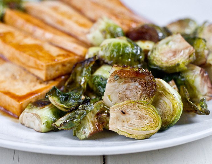 Roasted Balsamic Brussels Sprouts Finished