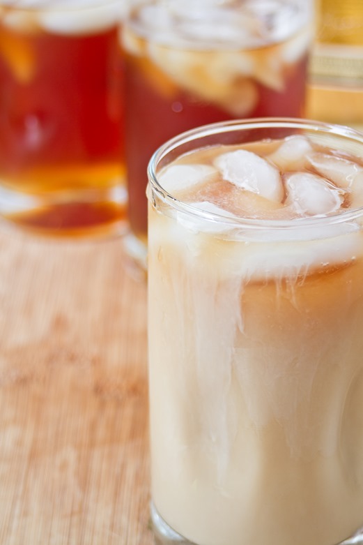 Spiked Thai Iced Tea Mixing