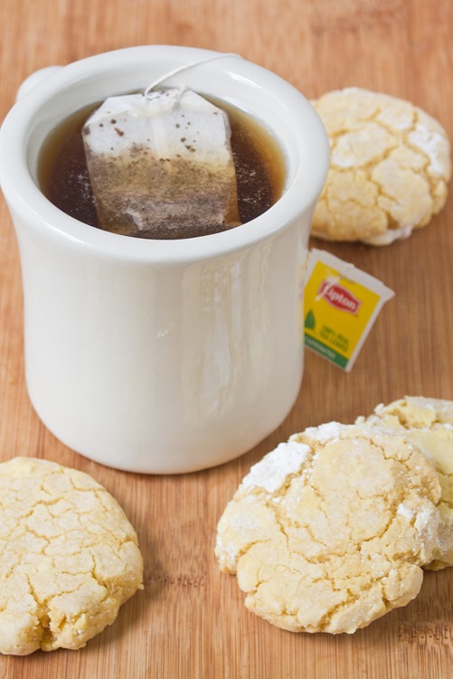 Gluten-Free Lemon Crinkle Cookies Tea