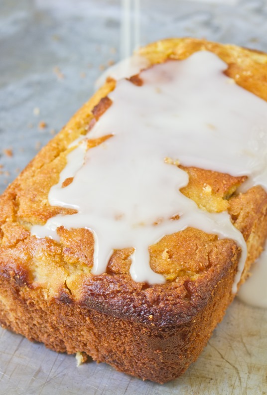 Gluten-Free Pineapple Rum Bread Glazing