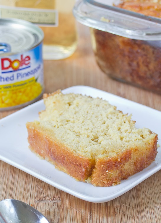 Gluten-Free Pineapple Rum Bread Serving