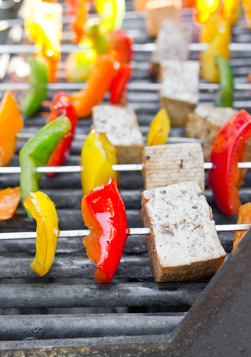 Vegetarian Grilling Skewered