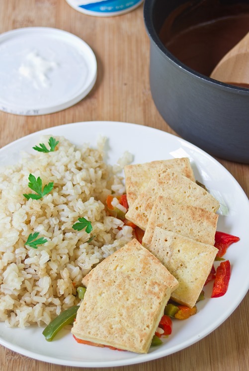 Black Bean Mole Sauce Tofu