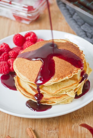 for blueberry  pancake is to bit just syrup fruit a how better into syrup a that make maple little pancakes