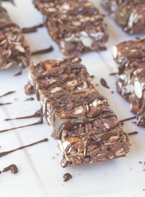 Chocolate Almond Granola Bars