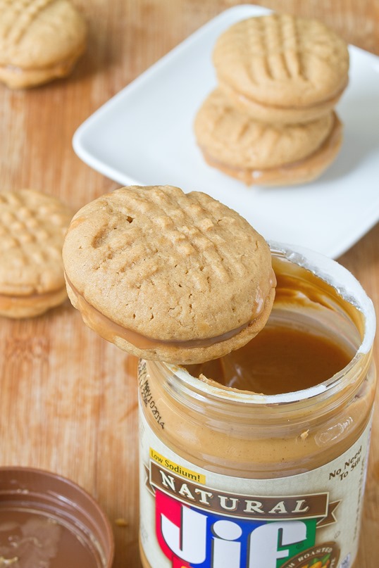 Peanut Butter Caramel Cookie Sandwiches (2)