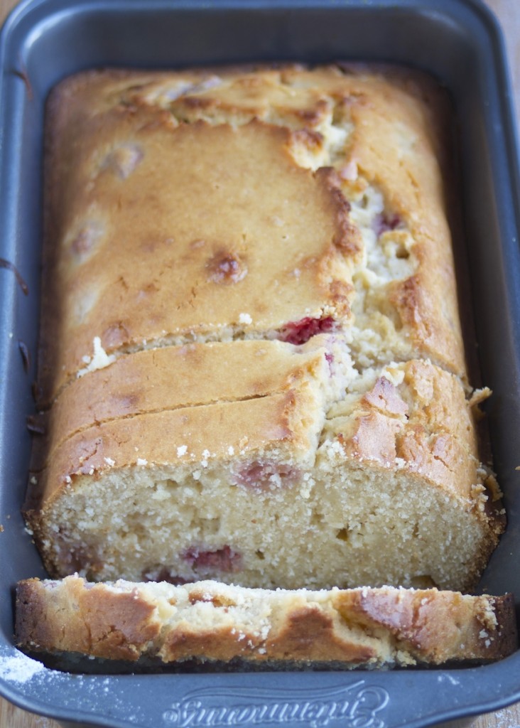 Gluten-Free White Chocolate Raspberry Loaf